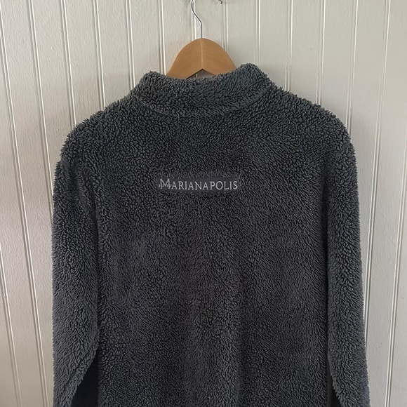 Charles River Apparel Cozy Charcoal Gray Quarter-Zip Pullover Sweater sz Small - Picture 12 of 13
